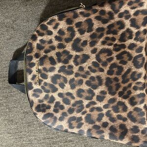 Michael Kors Animal Print Backpack - Brown and Black